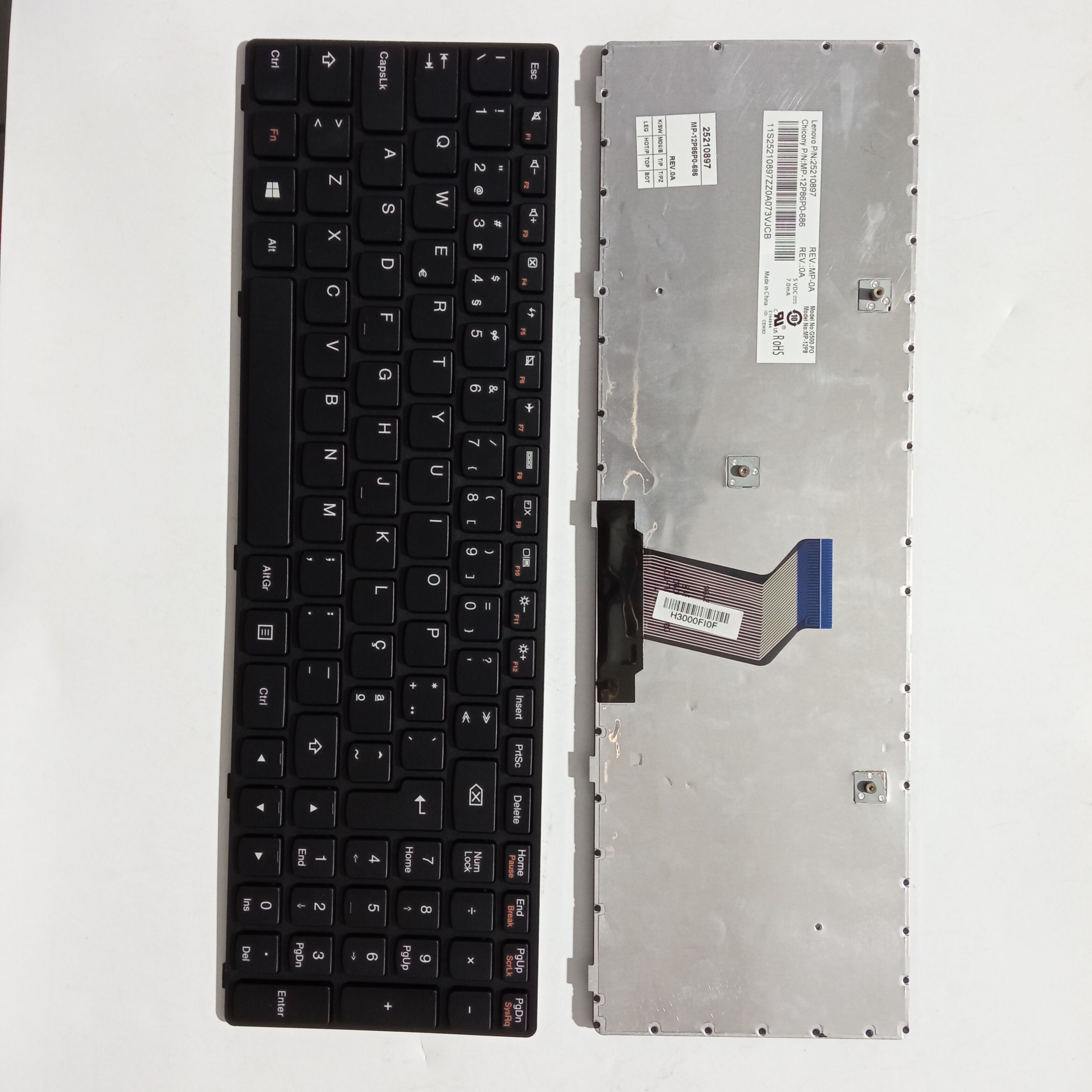 Picture of New Replacement Laptop Keyboard For LENOVO G500S BLACK FRAME BLACK PO Layout
